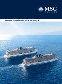 Zwei MSC Kreuzfahrtschiffe fahren über das glitzernde Wasser | MSC Cruises Zwei MSC Kreuzfahrtschiffe fahren über das glitzernde Wasser | MSC Cruises