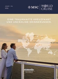 Ein Paar genießt den Blick auf die Weltkarte und träumt von unvergesslichen Kreuzfahrten | MSC Cruises Ein Paar genießt den Blick auf die Weltkarte und träumt von unvergesslichen Kreuzfahrten | MSC Cruises